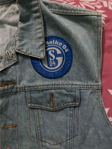 Vintage Denim Vest with Patches