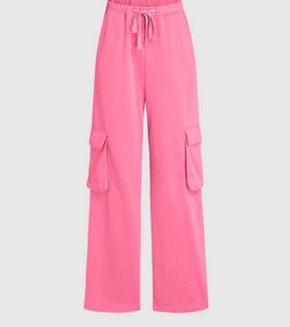 Pink Cargo Sweatpants