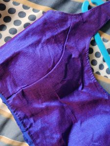 Vibrant Purple Silk Blouse
