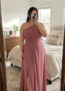 Elegant One-Shoulder Maxi Dress
