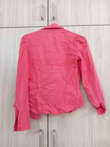 Chic Pink Button-Up Shirt