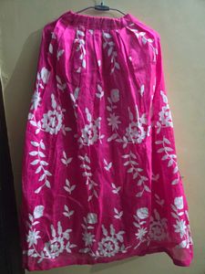 Pink Embroidered Ethnic Skirt🎀