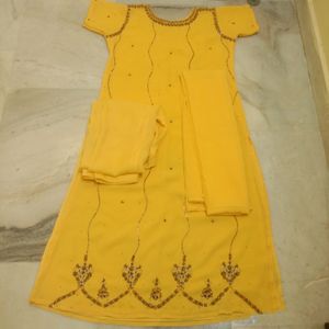 Long Zari Suit