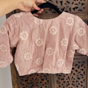 Brand New Designer Mirror Embroidered Blouse
