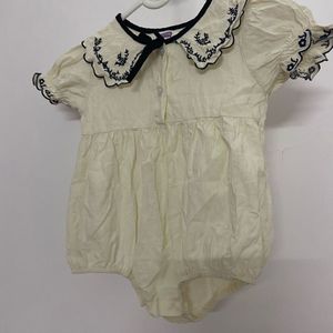 Cute Yellow Baby Romper