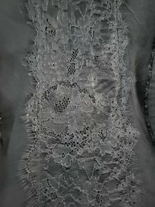 Chic Black Lace &amp; Chiffon Dress