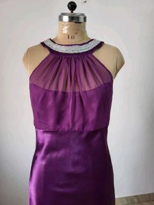 Elegant Purple Maxi Dress