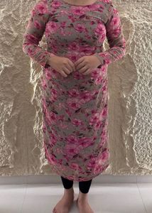 Floral Print Kurta