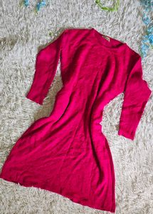 Pink Long Sleeve Dress