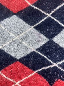Vintage Argyle Wool Cardigan – Classic Preppy Knit