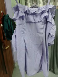 Ruffled Off-Shoulder dress