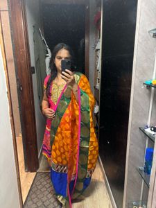 Partywear suit with heavy dupatta