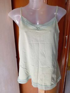 Comfortable Lace Trim Cami Top