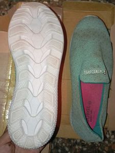 Comfortable Light Blue Slip-On Shoes