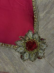 Pink saree for festivals