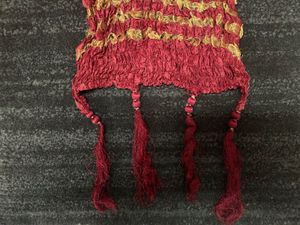 Men’s Red Textured Stole