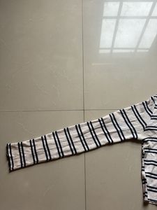 Striped Ribbed Button-Up Crop Cardigan