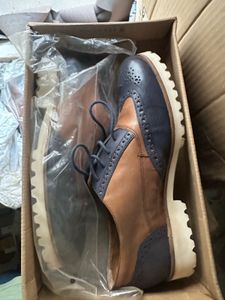 Unavera Rosch Wingtip Brogue Shoes Blue