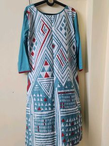 Boho Geometric Print Kurta