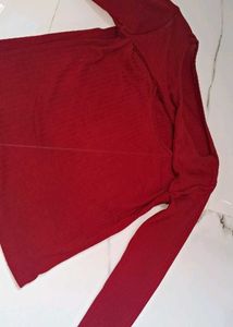 Chic Twist Neck Long Sleeve Top
