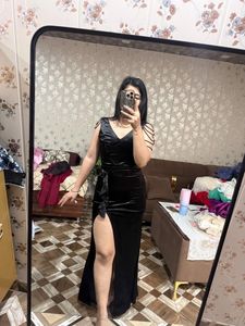 Elegant Black Maxi Dress🎀❤️🌻