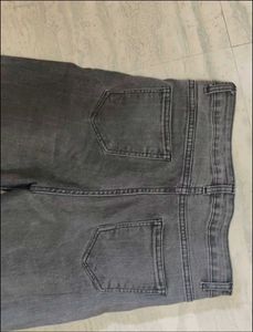 Washed Black straight Leg Jeans