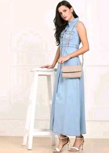 tokyo talkies Denim Blue Maxi Dress