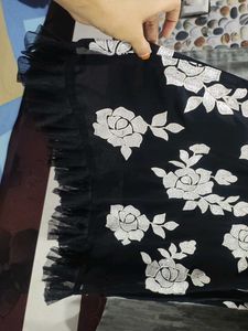 Elegant Black Floral Kurta