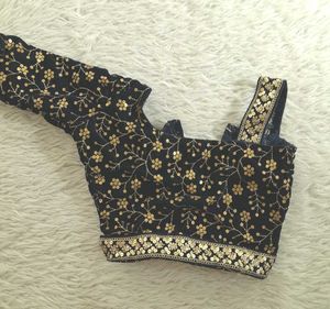 Navy Blue Blouse For Girl's