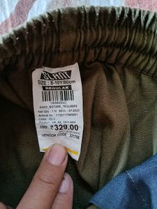 Olive Green Cargo Joggers