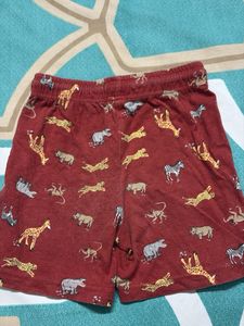 baby boy animal print shorts