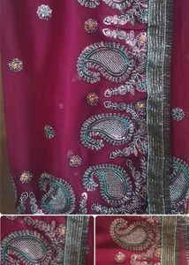 Elegant Embroidered Saree