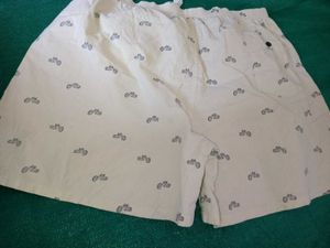 Retro Motorcycle Print Shorts