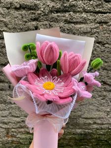 Handmade Pink Flower Bouquet