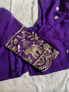 Royal Purple heavy Embroidered Lehenga Choli Set💜