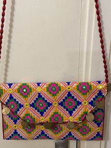 Embroidered Sling Bag