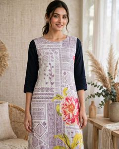 Beautiful Floral Print Kurta