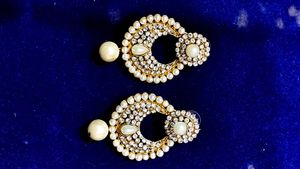 Elegant Pearl and Crystal Earrings