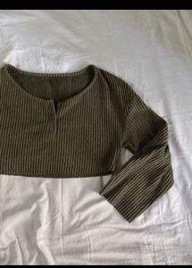SAVANA Cozy Ribbed Henley Top