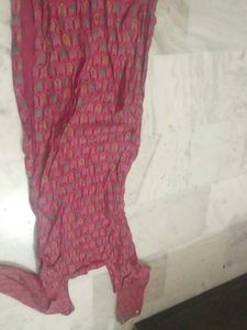 Cotton Work Kurta Set Wit Duapata