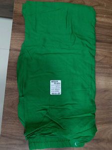 Green Reyon Cotton Palazzo Pants