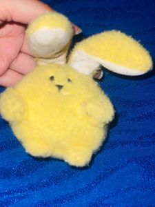Cute Yellow Plush Bunny Toy