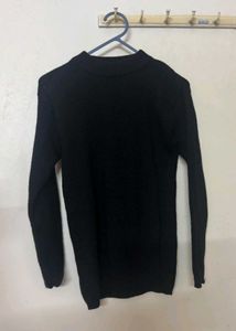 Black Mock Neck Sweater