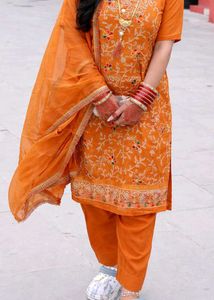 Yellow Kurta Set with Dupatta