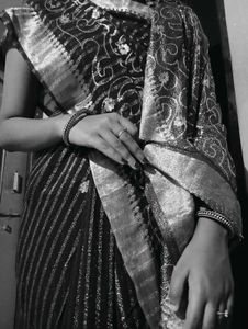 Red and Gold Saree