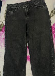 Black Strait Fit Denim