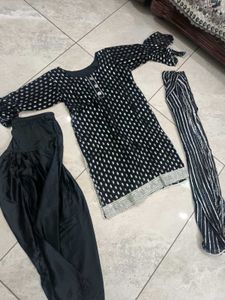 Black punjabi suit