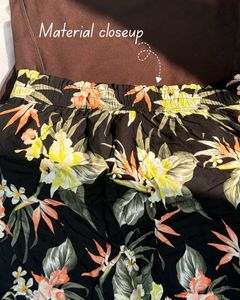 H&amp;M Tropical Print High-Waisted Shorts