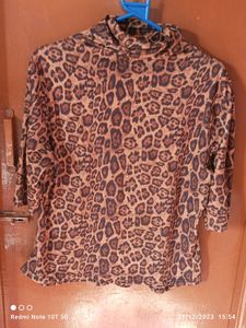 Animal Print Very Soft Fabric Top