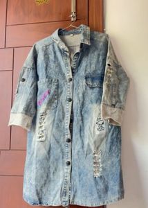 Distressed Denim Shirt